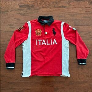 Ralph Lauren Red and Black Polo Shirt